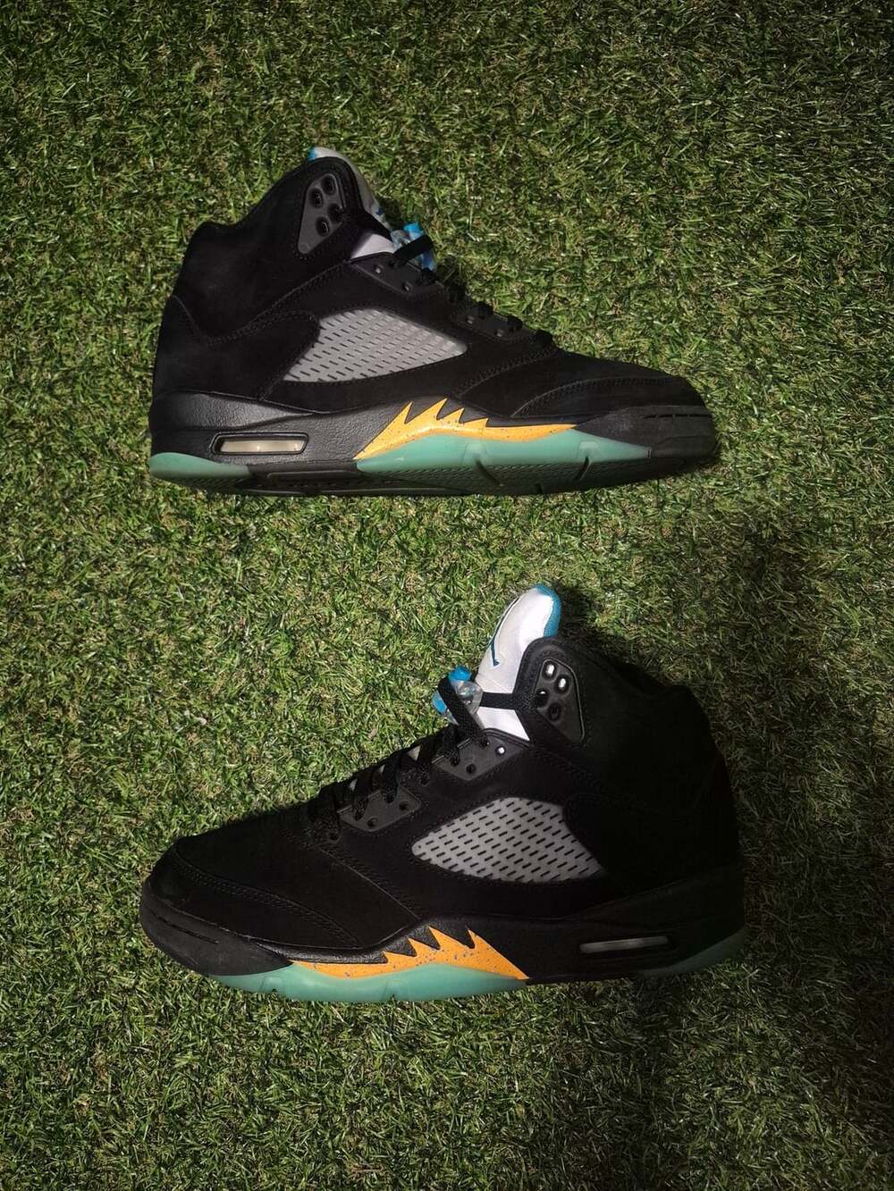 Nike Air Jordan 5 Retro Aqua Black Aquatone Taxi